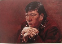 男性肖像　油彩　20号　1972　当館蔵.JPG