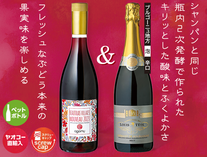 直輸入ボージョレ・ヌーヴォー&スパークリングワインのお買得セット