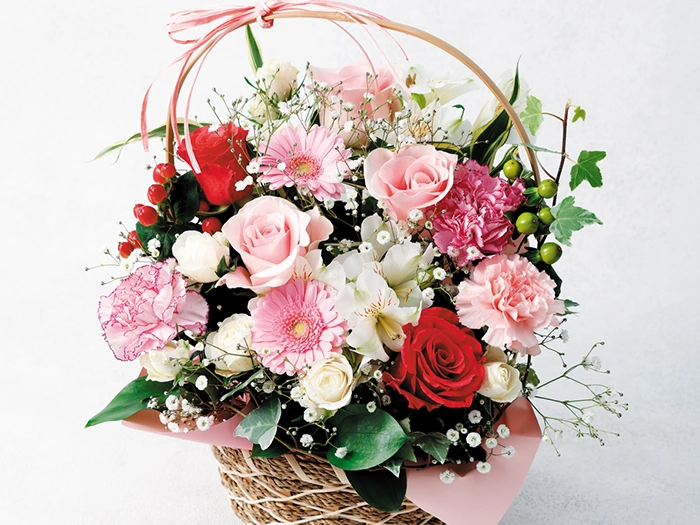 母の日アレンジメント パニエ