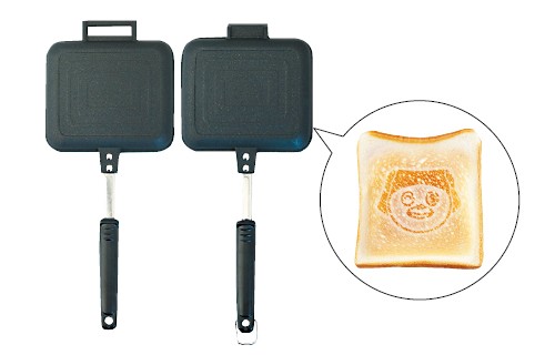 ヤッポーの焼印がつく！オリジナルホットサンドメーカー（直火専用）