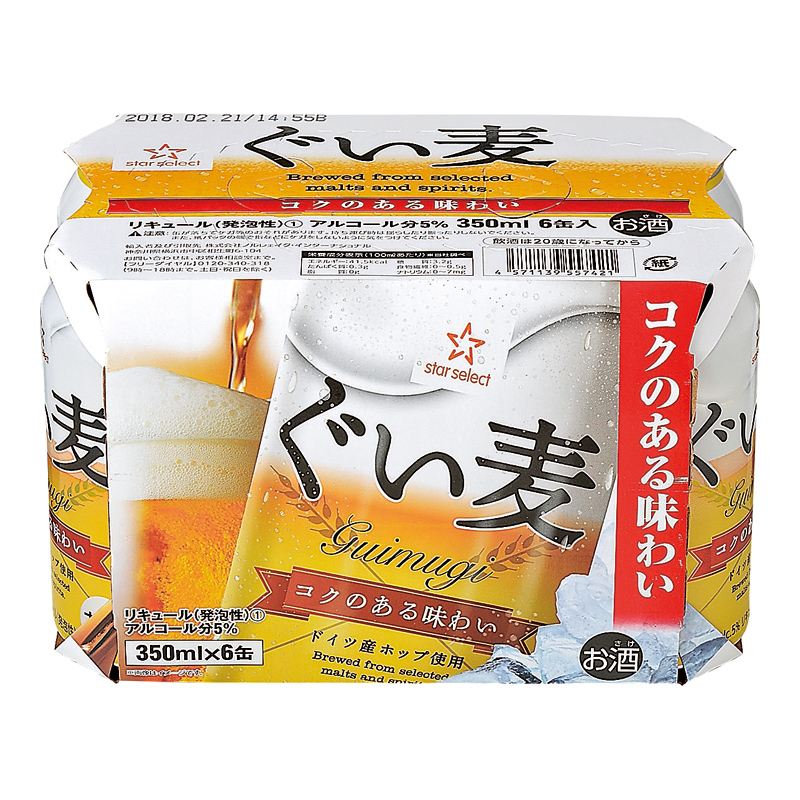 ぐい麦 350ml×6缶