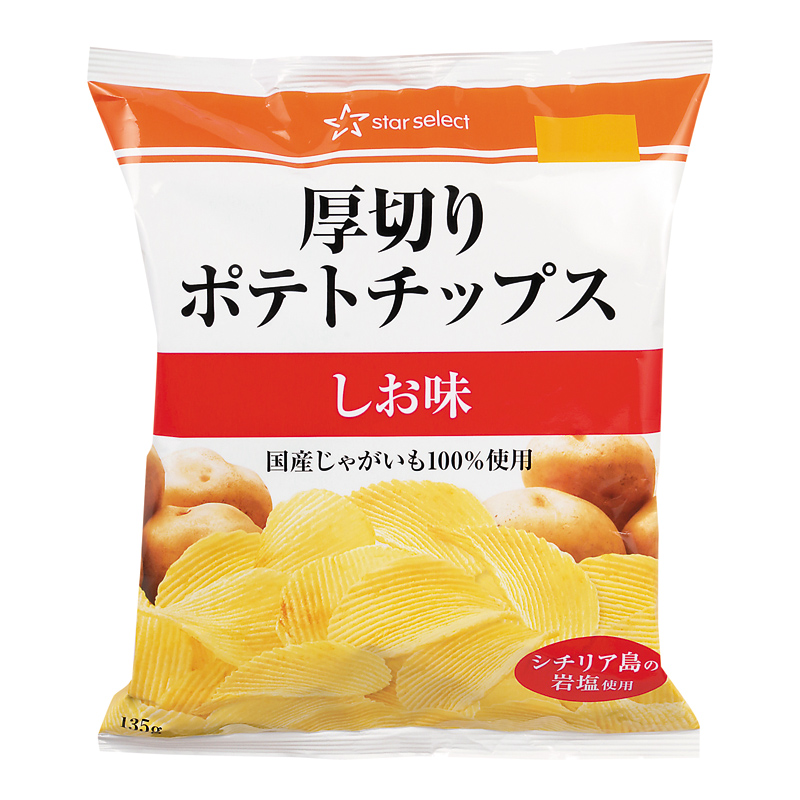 厚切りポテトチップスしお味 135g