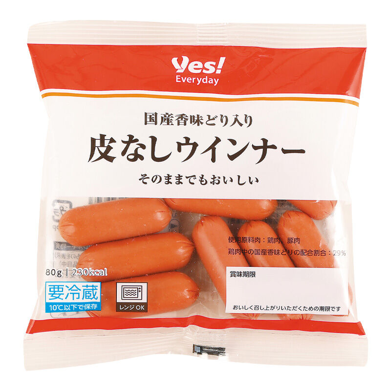 皮なしウインナー 80g