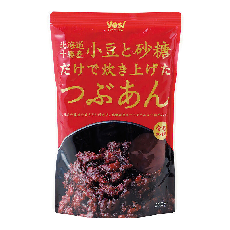 北海道十勝産 小豆と砂糖だけで炊き上げたつぶあん 300g