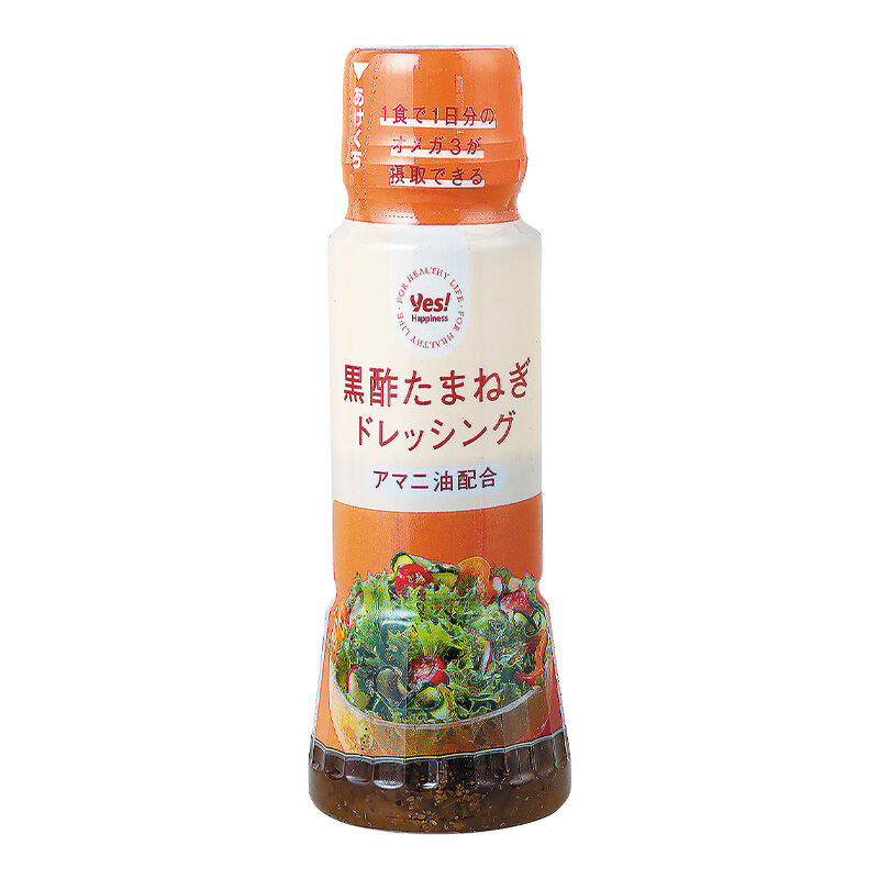 黒酢たまねぎドレッシング アマニ油配合 170ml