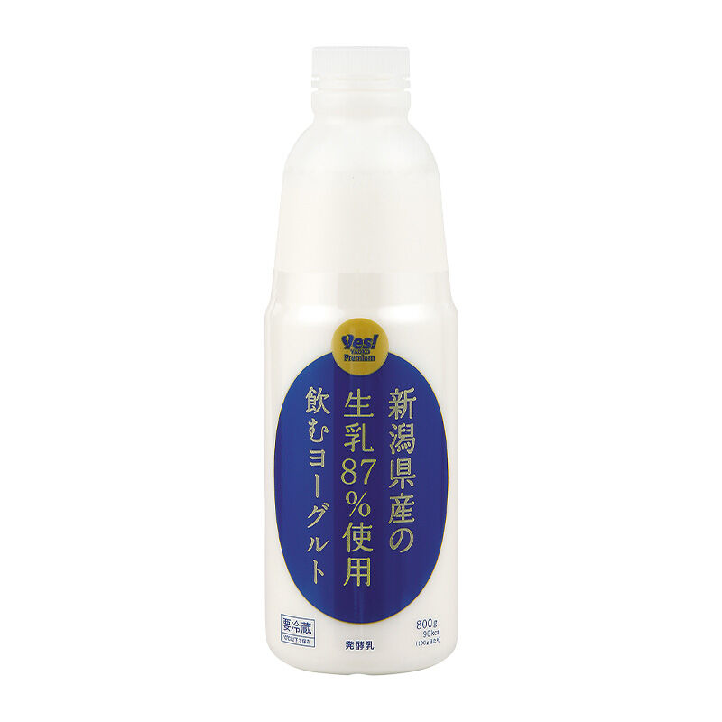 新潟県産の生乳87％使用 飲むヨーグルト 800g
