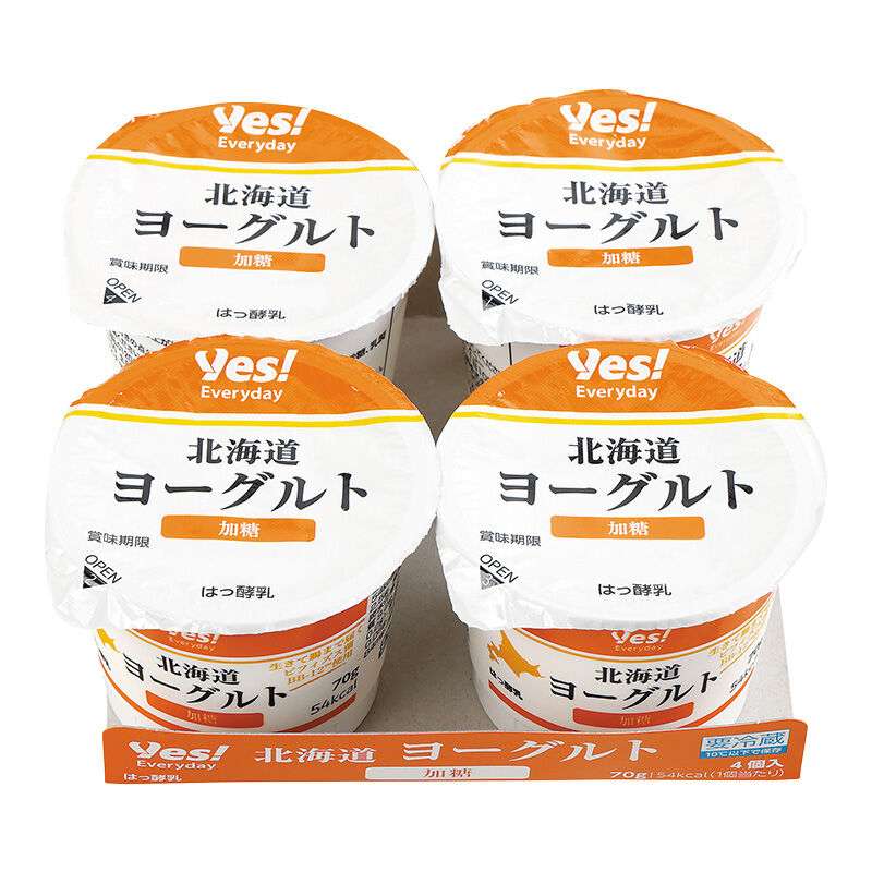 北海道ヨーグルト 加糖 70g×4個