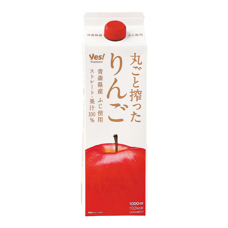 青森県産ふじ使用 丸ごと搾ったりんご 1000ml