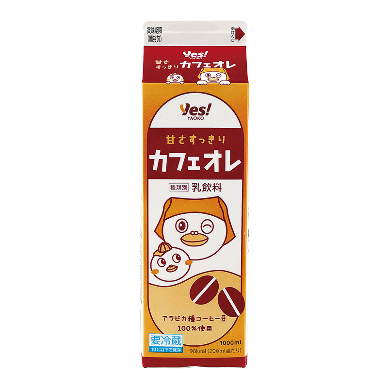 甘さすっきりカフェオレ 1000ml