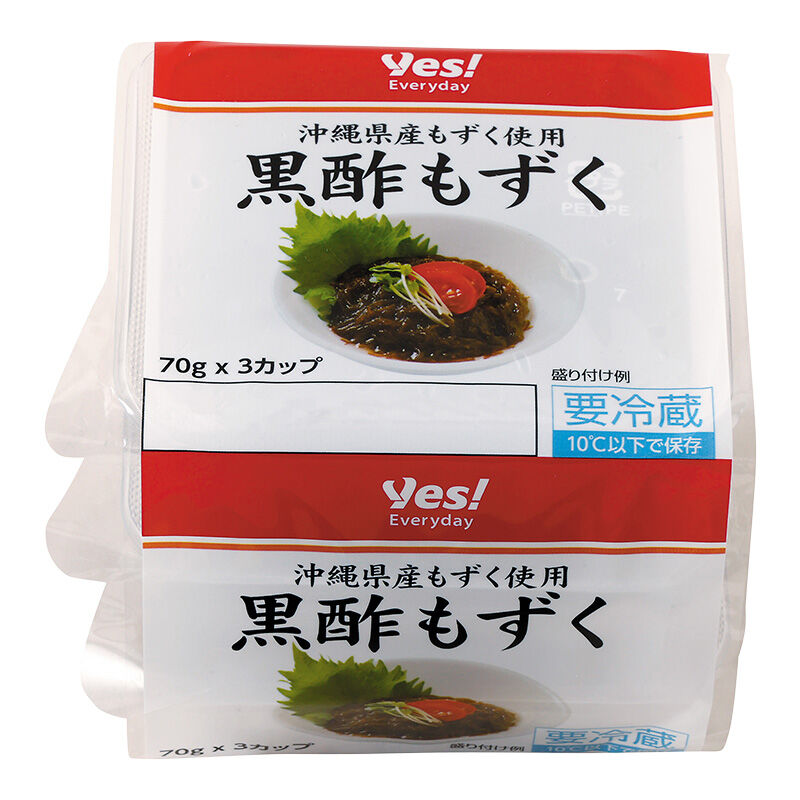 黒酢もずく 70g×3