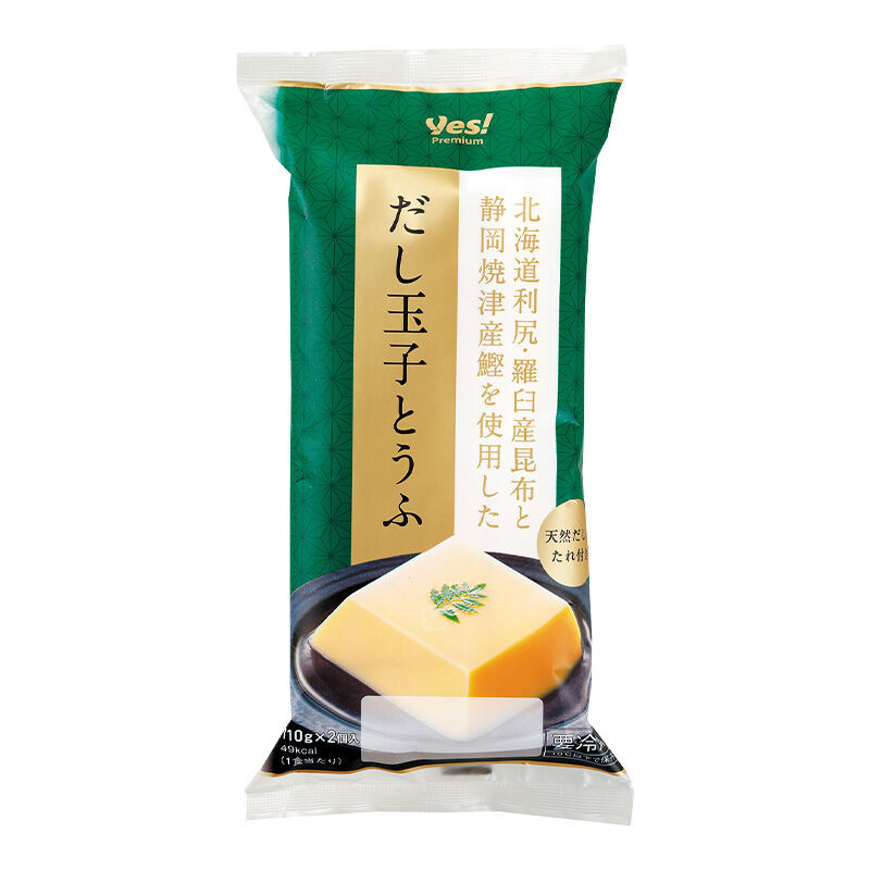 北海道利尻・羅臼産昆布と静岡焼津産鰹を使用しただし玉子とうふ 110g×2個入